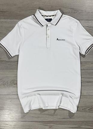 Нове люксове чоловіче поло aquascutum club check premium, l, оригінал