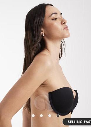 Asos бюстгальтер-невидимка на липучці,з відкритою спиною,флай бра,fly bra