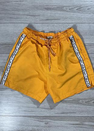 Трендовые мужские шорты келвин клейн calvin klein swim shorts, m, оригинал