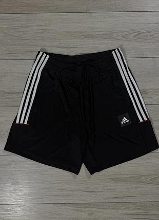Новые черные спортивные мужские шорты адидас adidas 3-stripes sportswear, m, оригинал