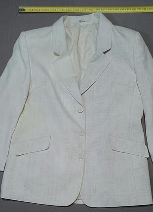 Плечи 46 см zara size 44-46 льняной пиджак linen