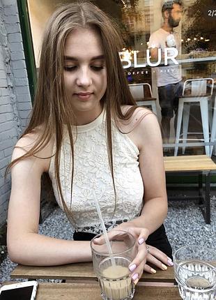 Мереживний топ zara розмір xs
