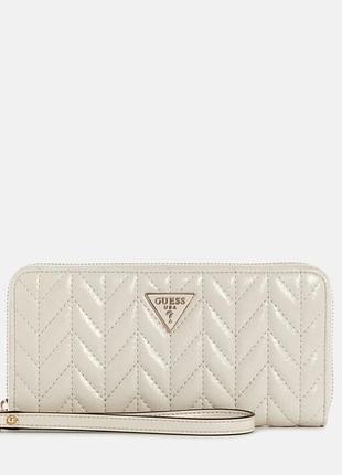 Кошелек стеганый guess с ремешком на руку