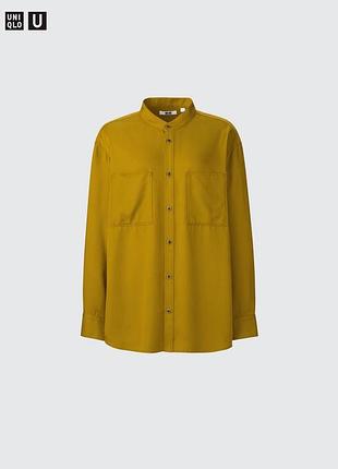 Сорочка uniqlo u натуральна тканина