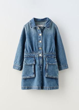 Джинсова сукня для дівчинки zara