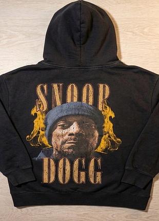 Худі snoop dogg чорне з принтом репера
