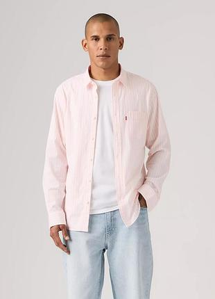 Мужская рубашка levi's в полоску