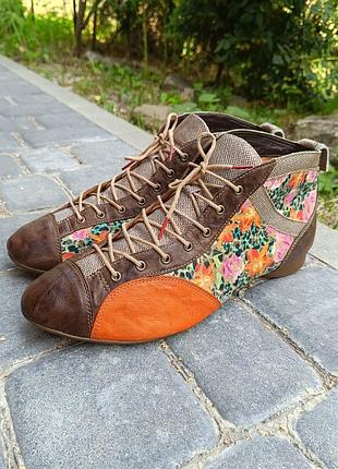 Think! ankle boot сапоги до щиколотки комбинация кожи 42 размер