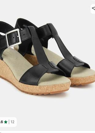 Кожаные босоножки clarks р.38