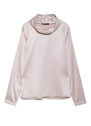 Сатинова блуза жіноча zara,p. l