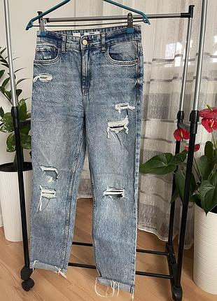 Джинси модні рвані бершка bershka