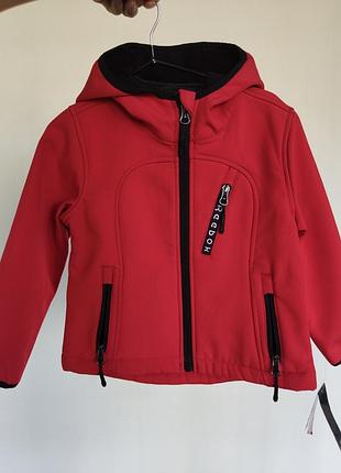 Куртка с флисом reebok 98 104 красная
