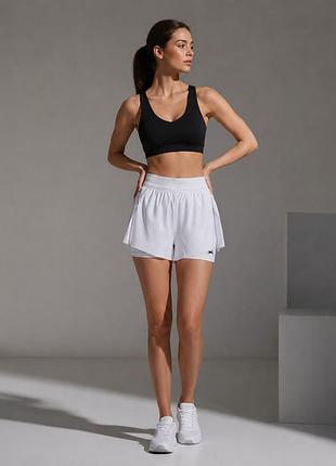 Жіночі спортивні шорти-спідниця slazenger 2 in 1 white 4