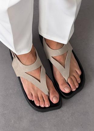 Сандали barefoot TM️ nikart
цвет: бежевый, натуральная замша