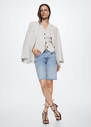 Mango, джинсові шорти-бермуди, р.36