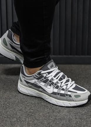 Мужские кроссовки nike p-6000 grey white / smb+ 🔗