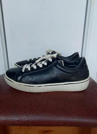 Кеды кожаные женские skechers, 38(25).