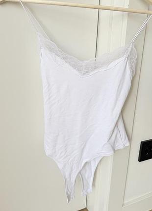 Біле боді zara