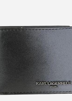 Портмоне мужское кожаное karl lagerfeld 58680744 черный/серый