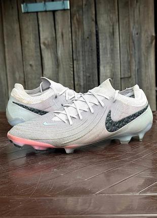 Nike phantom gx 2 elite as fg low rising gem pack оригінал чоловічі футбольні бутси сірі легкі розмір 45 45.5