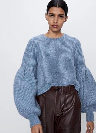 Светр з вовною zara кофта джемпер