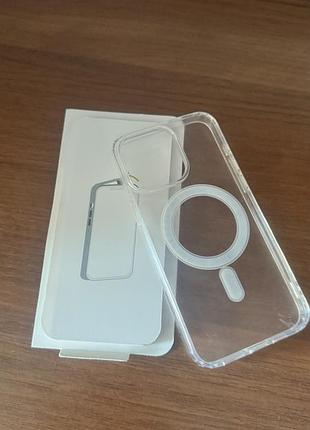 Прозорий чохол magsafe iphone 15 pro max, новий