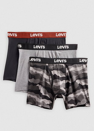 Трусы-боксеры levi's / боксеры левис мужские камуфляж серые | оригинал | m, l