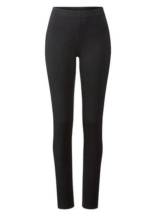 Лосини бавовняні трикотажні для жінки esmara lycra® 382145 s чорний