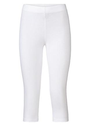 Лосини капрі-бриджі для жінки esmara lycra® 371641 s білий