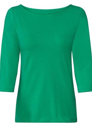 Футболка-лонгслив рукав 3/4 для женщины esmara lycra® 453546 l зеленый