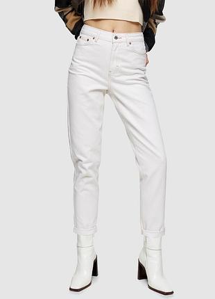 Джинси білі topshop mom tall 28/36