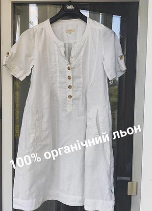 Лляна сукня-сорочка jackpot organic / 100% органічний льон / ідеальний стан