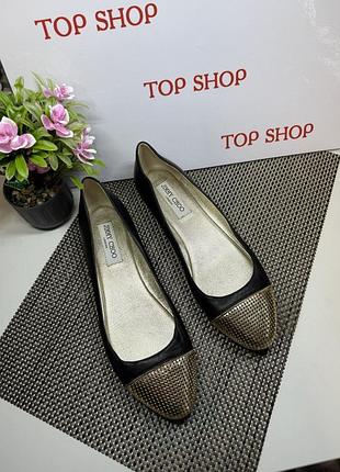 Туфли балетки оригинальные кожа jimmy choo