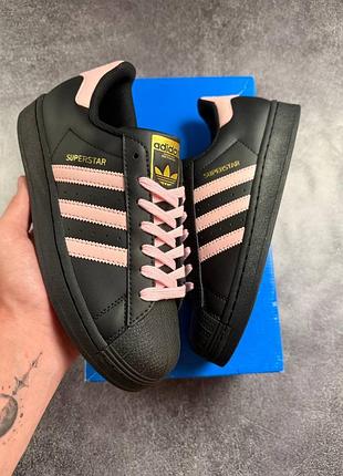 Adidas superstar classic black pink
