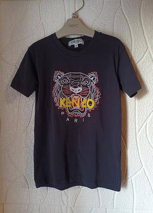 Детская футболка kenzo темно-синяя на возраст