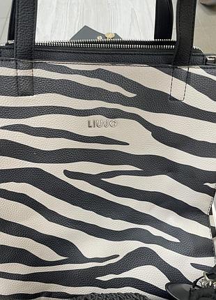 Сумка-шопер liu jo zebra print shopping bag