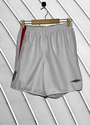Мужские спортивные шорты umbro s m оригинал умбро стан идеал белые летние на резинке футбольные тренировочные легкие 44 46