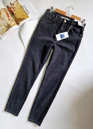 Zara джинси стрейч висока посадка р 12 , 42 сток