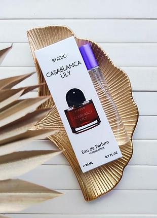 Слива и белые цветы тестер мини парфюмами casablanca lily byredo