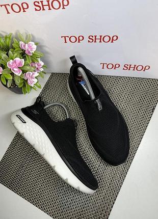 Оригинальные кроссовки без шнурков слипоны skechers