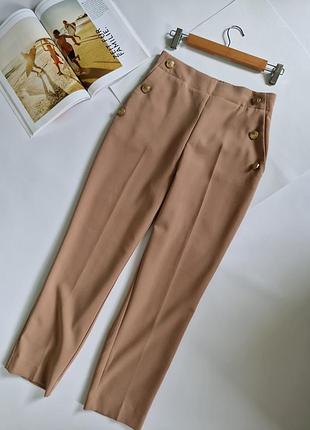 Брюки zara р с висока посадка