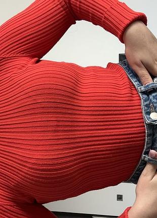 Лонгслів кораловий h&m xs