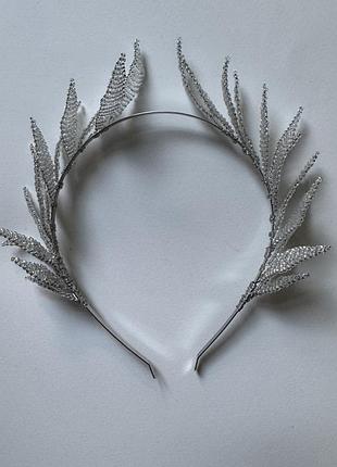 Прикраса для волосся гілочка з бісеру. handmade