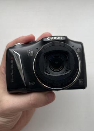 Легендарный фотоаппарат камера canon powershot sx130 is 12.1mp идеальный + клетка 16 гб