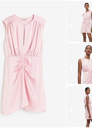 Красивое сатиновое платье от h&amp;m