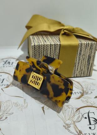 🎁 супер модный леопардовый зажим, крабик для волос, французский пластик, длиной - 7см.