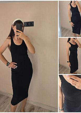 Новое платье-майка в рубчик от h&amp;m