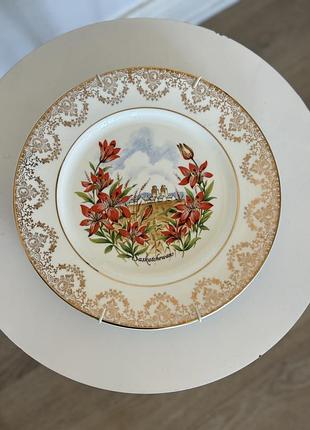 Тарілка fine bone china англія з пружинним підвісом (є скол на обідку дна)