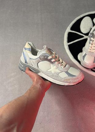 На руках!!!кросівки golden goose running dad "white/silver" 41-45