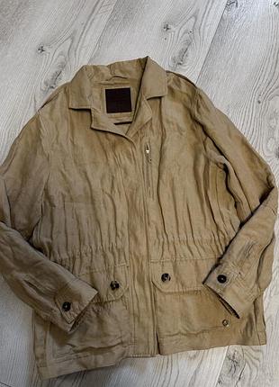 Льняна куртка massimo dutti